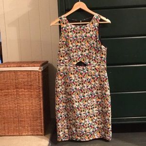 Floral peekaboo mini dress